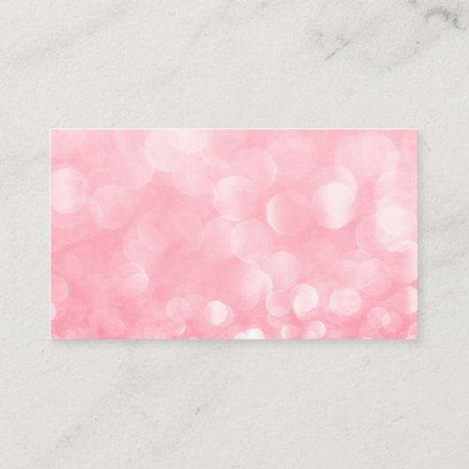 ピンクのぼかし予約カード 名刺 (裏面)