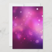 ピンクのぼかし独身最後の夜会 招待状 (裏面)