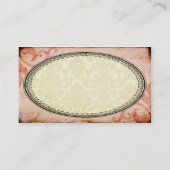 ピンクのぼろぼろのシックな名刺 名刺 (裏面)