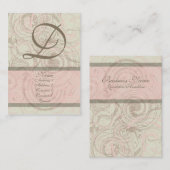 ピンクのぽっちゃりした名刺の珍味 名刺 (正面/裏面)