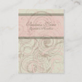 ピンクのぽっちゃりした名刺の珍味 名刺 (裏面)