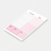 ピンクのやることリスト Post-it® ノート ポストイット (アングル)