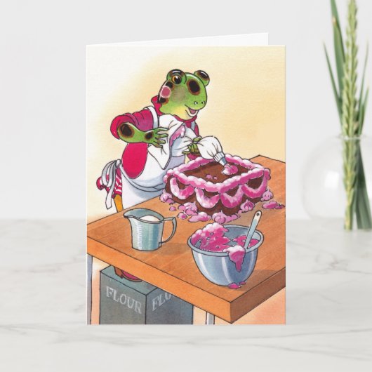 ピンクのアイシング カード (正面)