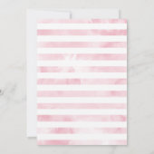 ピンクのアイスクリームの少女の誕生日パーティー サンキューカード (裏面)