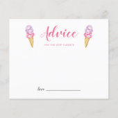 ピンクのアイスクリームアドバイスを新米へ (正面)