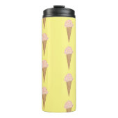 ピンクのアイスクリームコーンストロベリースプリンクル タンブラー (正面)