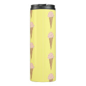 ピンクのアイスクリームコーンストロベリースプリンクル タンブラー (裏面)