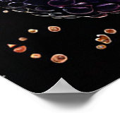 ピンクのアイスクリームスコップ ポスター (角)