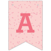 ピンクのアイスクリームスパークラー幸せ1st誕生日バナー バンティングフラッグ (第3の旗)