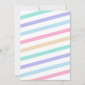 ピンクのアイスクリーム ダブルスクープ ツインズ誕生日 招待状 (裏面)