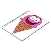 ピンクのアイスクリーム ノートブック (左側)