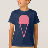 ピンクのアイスクリーム Tシャツ (正面)