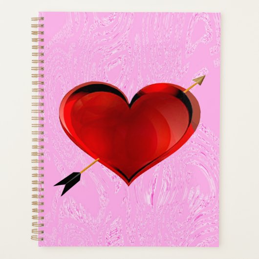 ピンクのアイススパイラルノートで聞く プランナー手帳 (正面)