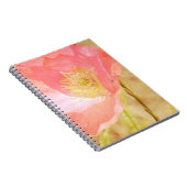 ピンクのアイスランドポピーのノート ノートブック (右側)