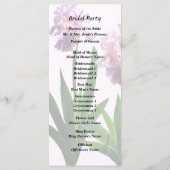 ピンクのアイリス二羽 プログラム (裏面)