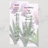 ピンクのアイリス二羽 プログラム (正面/裏面)