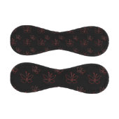 ピンクのアウトライン蝶ブラックサンダー_コーブ 野球ボール (パネル)