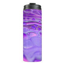 ピンクのアクリルパープル、流体アート絵画の大理石