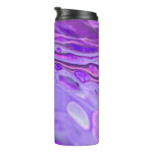 ピンクのアクリルパープル、流体アート絵画の大理石 タンブラー (回転右)