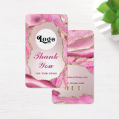 ピンクのアゲフェイクート箔のパッケージ挿入 (デスク)