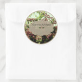 ピンクのアザレアのスパイスジャーのラベル ラウンドシール (バッグ)