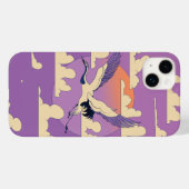 ピンクのアジアの鶴の鳥 Case-Mate iPhoneケース (裏面 (横))