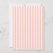 ピンクのアジサイのブライダルシャワーの招待状 招待状 (裏面)