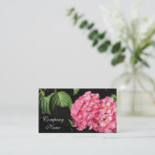 ピンクのアジサイの花 名刺 (スタンド正面)
