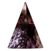 ピンクのアスターブーケ：バロック照明。 パーティーハット (裏面)