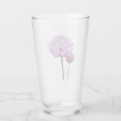 ピンクのアストランティアの花 フローラル タンブラーグラス (裏面)