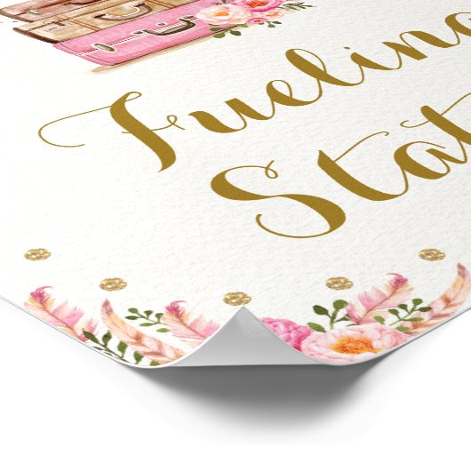 ピンクのアドベンチャー旅行でミセス燃料補給所へ ポスター (角)