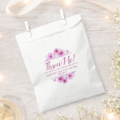 ピンクのアネモネの花結婚アート私に花びら フェイバーバッグ (クリップ留めされた状態)