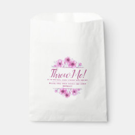 ピンクのアネモネの花結婚アート私に花びら フェイバーバッグ