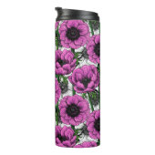 ピンクのアネモネガーデンサーマルタンブラー タンブラー (回転右)