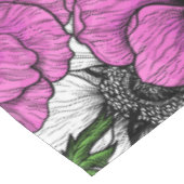 ピンクのアネモネ園 テーブルクロス (アングル)