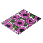 ピンクのアネモネ園 ノートブック (左側)