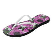 ピンクのアネモネ園 ビーチサンダル (アングル)