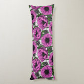 ピンクのアネモネ園 ボディピロー (裏面 (縦))