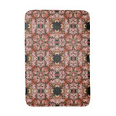 ピンクのアフリカデイジーの花抽象芸術 バスマット (正面縦)