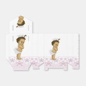 ピンクのアフリカ系アメリカ人のベビーガールシャワーお気に入りボックス フェイバーボックス (折り畳みなし)