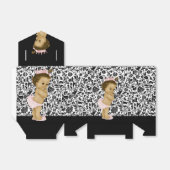 ピンクのアフリカ系アメリカ人のベビーガールシャワー フェイバーボックス (折り畳みなし)