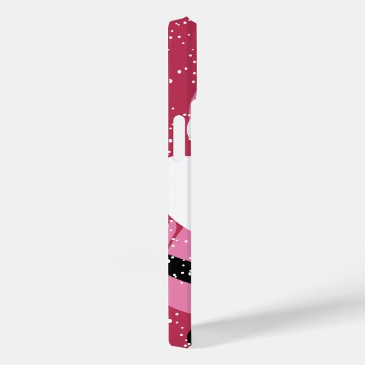 ピンクのアフリカ系アメリカ人サンタクロースのクリスマス Case-Mate iPhoneケース (裏面 / 右)