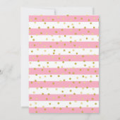 ピンクのアフリカ系アメリカ人少女の初めての聖体拝領 招待状 (裏面)