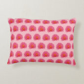 ピンクのアプテニアフラワーシームレスパターン アクセントクッション (裏面)