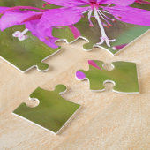 ピンクのアラスカン花の開花 ジグソーパズル (側面)