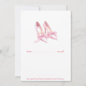 ピンクのアラビア語ウェディング招待状 | モダンでエレガント 招待状 (裏面)