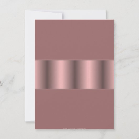 ピンクのアラーのイスラム教のお祝い 招待状 (裏面)