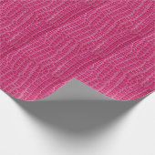 ピンクのアリゲータパターン(の模様が)あるテクスチャ ラッピングペーパー (角)
