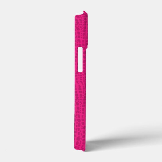 ピンクのアリゲータープリントワニの皮 Case-Mate iPhoneケース (裏面 / 右)