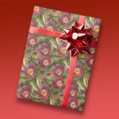 ピンクのアリゾナ砂漠の花 ラッピングペーパー